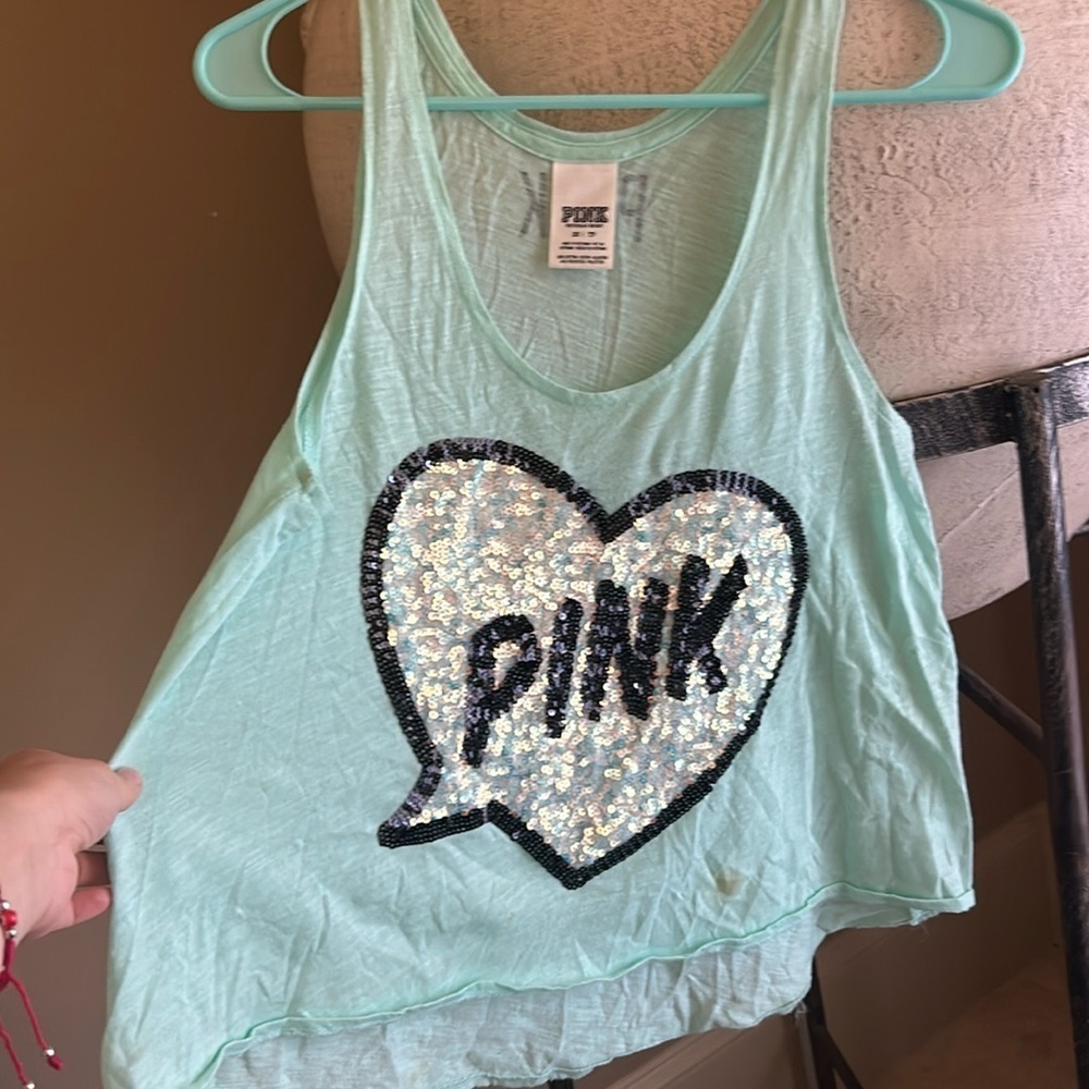 Pink- Muscle top